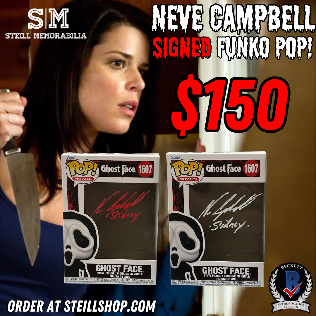 Neve Campbell Signed Ghostface Funko POP! (Beckett Witnessed)