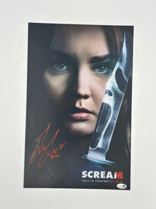 Liana Liberato Signed 11x17 "Scream VI" Poster (JSA Witnessed)