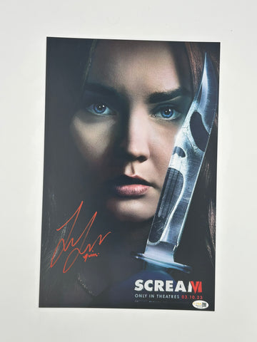 Liana Liberato Signed 11x17 "Scream VI" Poster (JSA Witnessed)