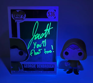 Jackson Robert Scott Signed "Georgie" Funko Inscribed "You'll Float Too" (Beckett COA)