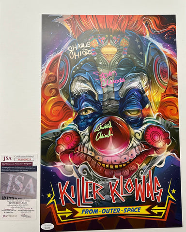 Chiodo Bros Signed Killer Klowns From Outer Space Poster