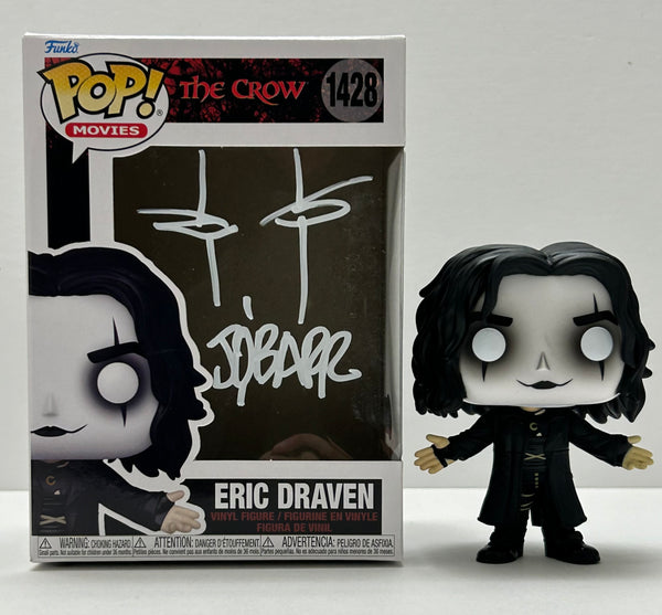 James O'Barr Signed The Crow #1428 Funko POP! with Eye Drawing 