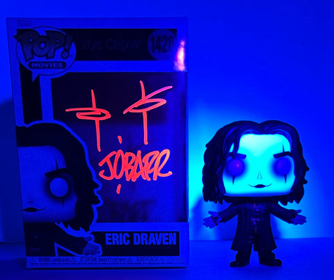 James O'Barr Signed Funko in Blacklight