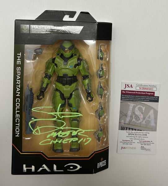 Steve Downes Signed Figure Inscribed "Master Chief 117" (JSA Witnessed COA)