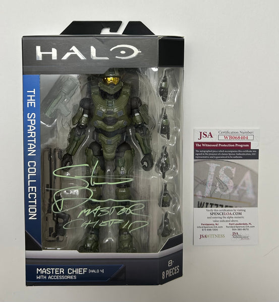 Steve Downes Signed Halo Master Chief Figure Inscribed "Master Chief 117" (JSA Witnessed COA)