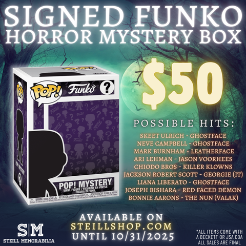 Signed Funko Horror Mystery Box