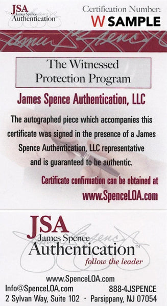 Sample JSA Witnessed COA